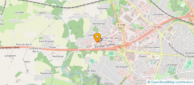localisation de l'entreprise MORBRAZ à PLOEREN