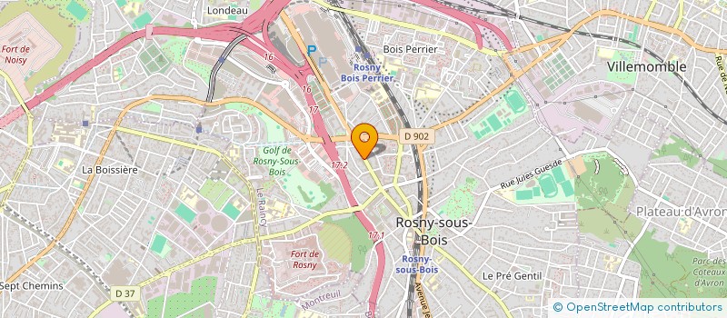 localisation de l'entreprise MORBRU à ROSNY-SOUS-BOIS