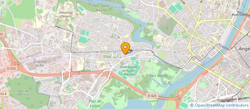 localisation de l'entreprise MORCOTE à ANGERS