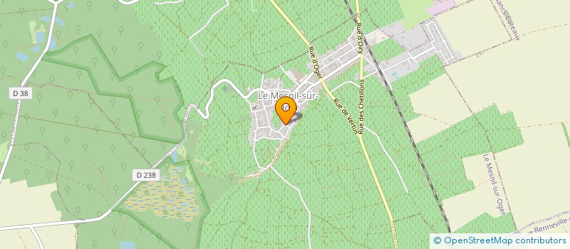 localisation de l'entreprise MORDANT GISELE  LE MESNIL-SUR-OGER