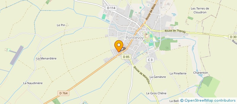 localisation de l'entreprise MOREAU à PONTLEVOY