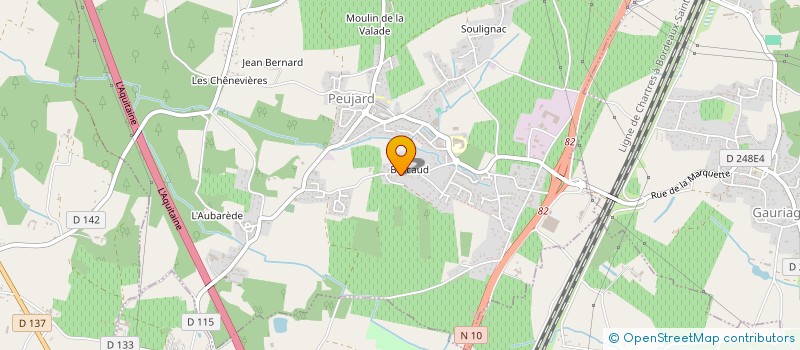 localisation de l'entreprise MOREAU à PEUJARD