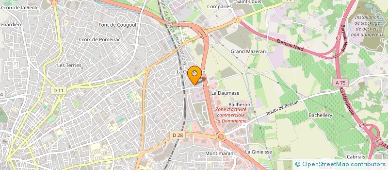 localisation de l'entreprise MOREAU  BEZIERS