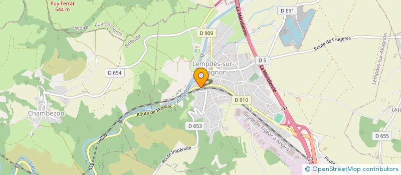 localisation de l'entreprise MOREAU BROUSSE IMMOBILIER  LEMPDES-SUR-ALLAGNON