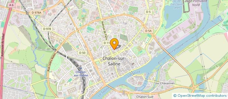 localisation de l'entreprise MOREAU CHAMPION à CHALON-SUR-SAONE