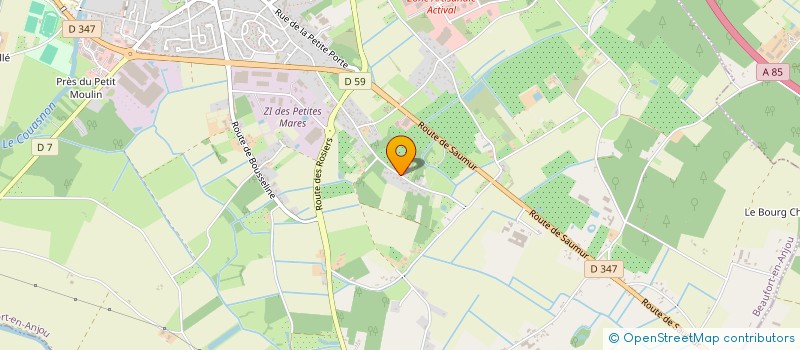 localisation de l'entreprise MOREAU CHELHI  BEAUFORT-EN-ANJOU