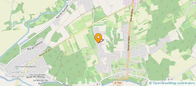 localisation de l'entreprise MOREAU & CO  LES MONTILS