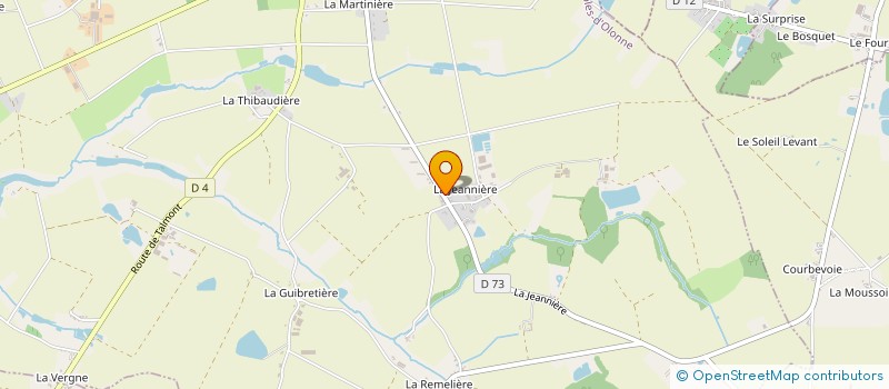 localisation de l'entreprise MOREAU CONSTRUCTION  LA BOISSIERE-DES-LANDES