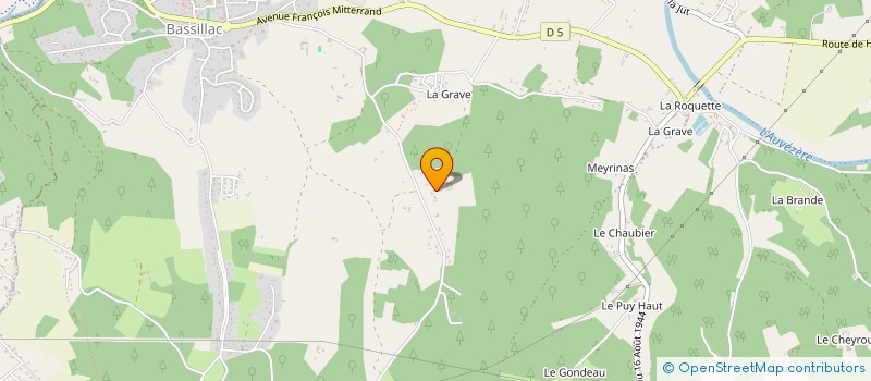 localisation de l'entreprise MOREAU DECO  BASSILLAC ET AUBEROCHE