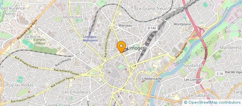 localisation de l'entreprise MOREAU-DENIS à LIMOGES