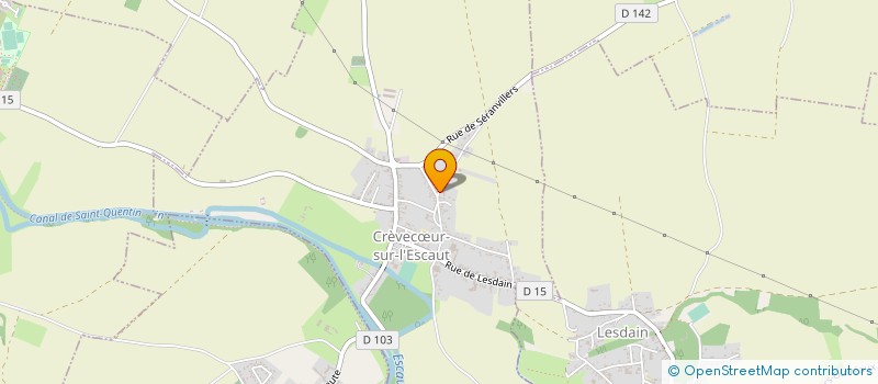 localisation de l'entreprise MOREAU-DESFOSSES IMMO  CREVECUR-SUR-L'ESCAUT
