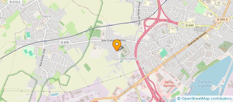 localisation de l'entreprise MOREAU ET COMPAGNIE  LA SENTINELLE