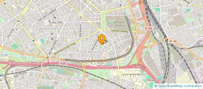 localisation de l'entreprise MOREAU FIEVET  LILLE