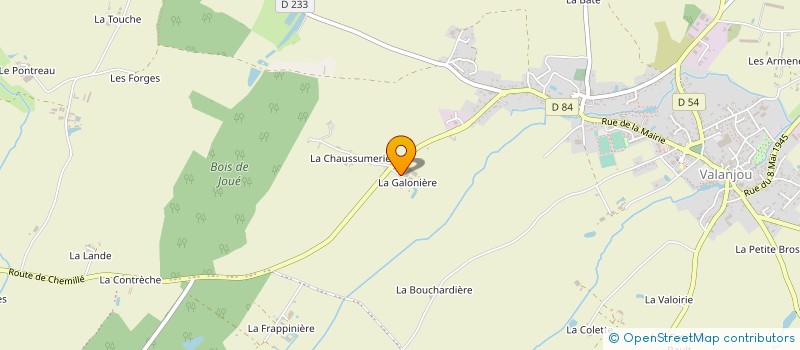 localisation de l'entreprise MOREAU FREDERIC ET KATIA  CHEMILLE-EN-ANJOU