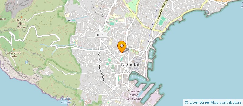 localisation de l'entreprise MOREAU FRERES à LA CIOTAT