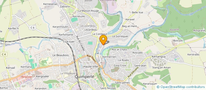 localisation de l'entreprise MOREAU GAMA INDIVISION  QUIMPERLE