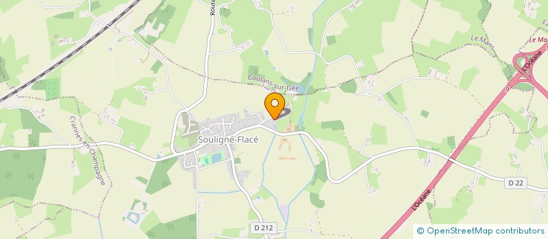 localisation de l'entreprise MOREAU IMMO  SOULIGNE-FLACE