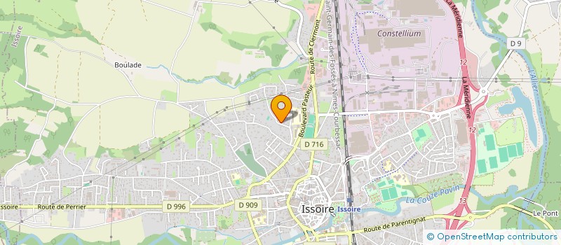 localisation de l'entreprise MOREAU IMMOBILIER 1  ISSOIRE