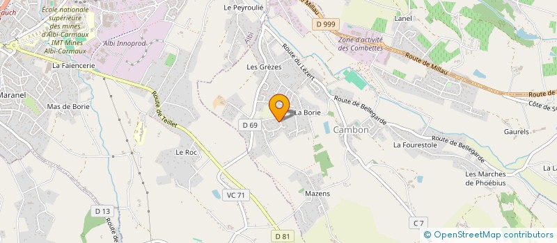 localisation de l'entreprise MOREAU PEINTURES  CAMBON