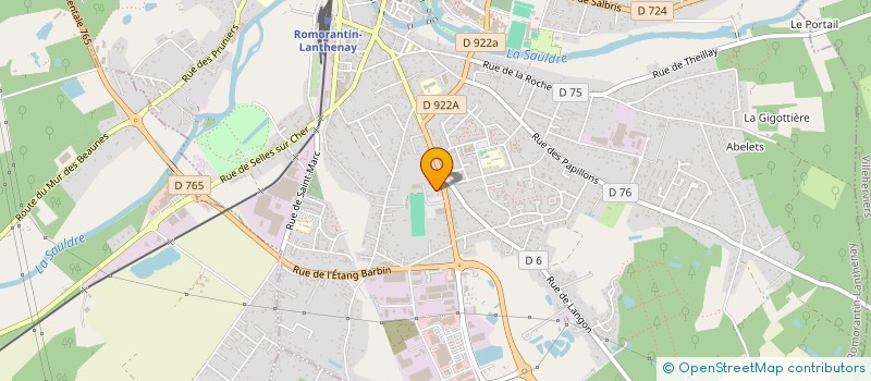 localisation de l'entreprise MOREAU PERE ET FILS - M.P.F.  ROMORANTIN-LANTHENAY