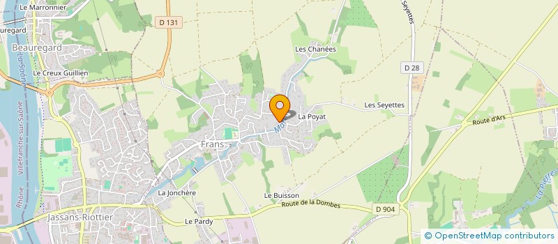 localisation de l'entreprise MOREAU ROUSSET à FRANS