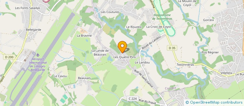 localisation de l'entreprise MOREAU RVCA à COUZEIX
