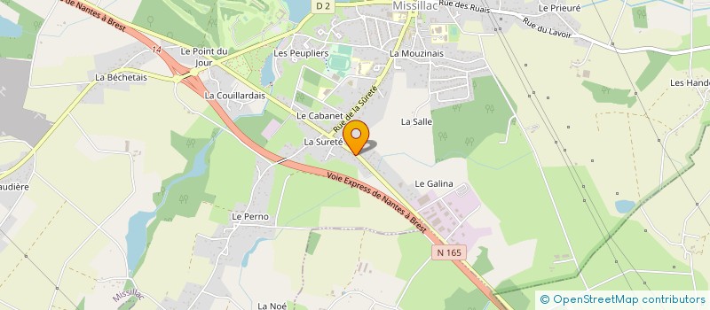 localisation de l'entreprise MOREAU S.A.S à MISSILLAC