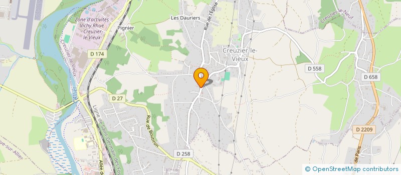 localisation de l'entreprise MOREAU SARL à CREUZIER-LE-VIEUX