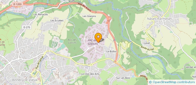 localisation de l'entreprise MOREAU SAS à ANNECY
