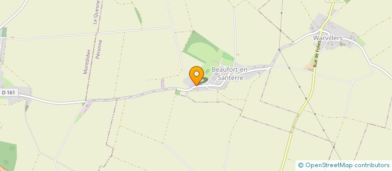 localisation de l'entreprise MOREAU THIERRY  BEAUFORT-EN-SANTERRE