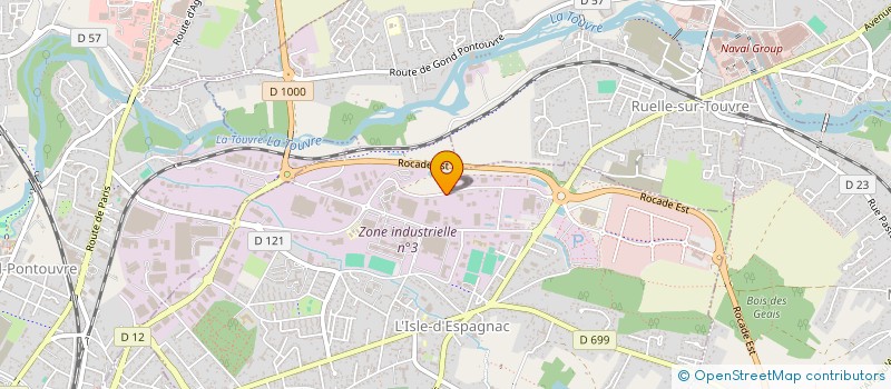 localisation de l'entreprise MOREAUD MAINTENANCE DEPANNAGE - 2MD à L'ISLE-D'ESPAGNAC