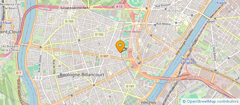 localisation de l'entreprise MOREDAY  BOULOGNE-BILLANCOURT