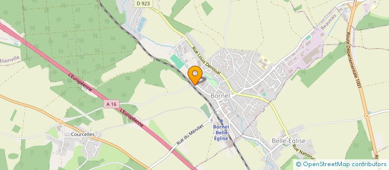 localisation de l'entreprise MOREIRA BATIMENT  BORNEL