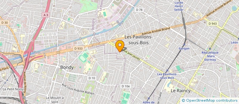 localisation de l'entreprise MOREIRA GUERRA MANUEL à LES PAVILLONS-SOUS-BOIS