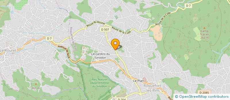 localisation de l'entreprise MOREIRA LOCATION  ROQUEFORT-LES-PINS