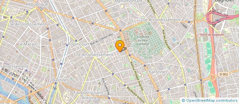 localisation de l'entreprise MOREL à PARIS
