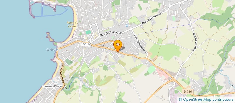 localisation de l'entreprise MOREL à ERQUY