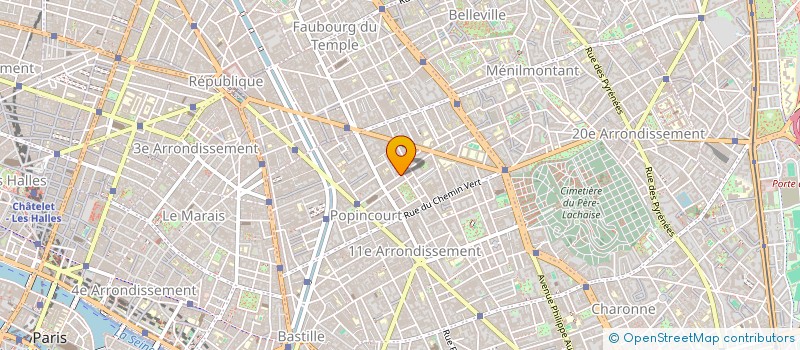 localisation de l'entreprise MOREL à PARIS