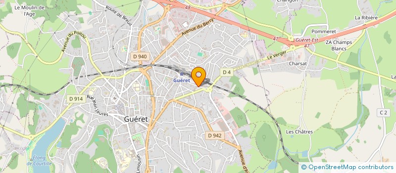 localisation de l'entreprise MOREL à GUERET