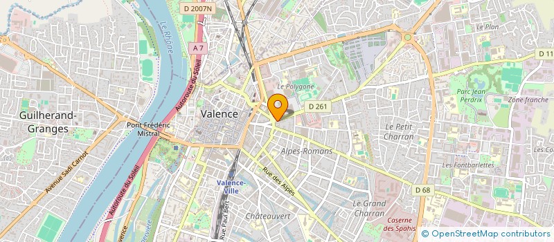 localisation de l'entreprise MOREL à VALENCE