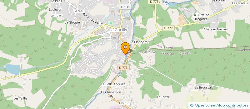 localisation de l'entreprise MOREL à LA GACILLY