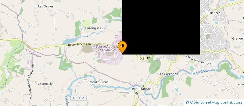 localisation de l'entreprise MOREL AGRI à SAINT SYMPHORIEN SUR COISE