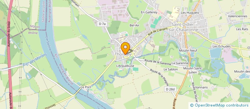 localisation de l'entreprise MOREL AUJOGUE à THOISSEY