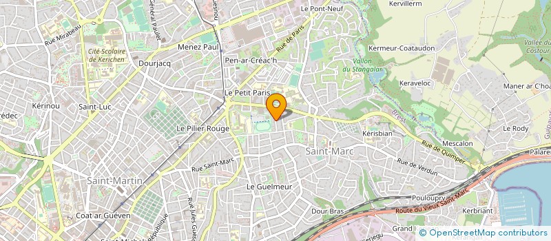 localisation de l'entreprise MOREL CHAUFFAGE - SANITAIRE à BREST
