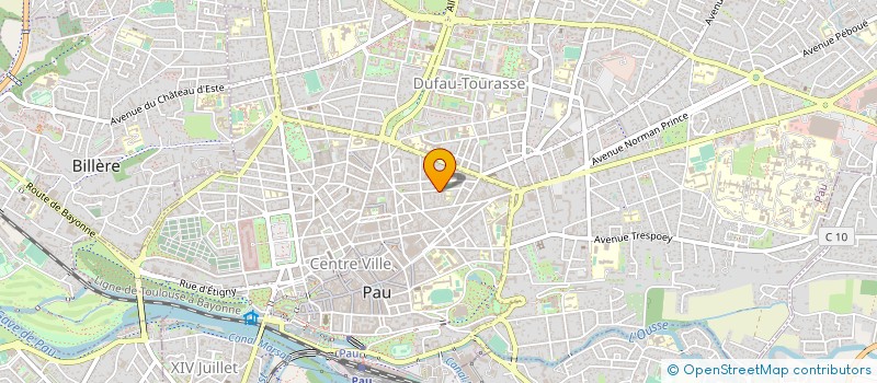 localisation de l'entreprise MOREL DELAIGUE PAYSAGISTES à PAU