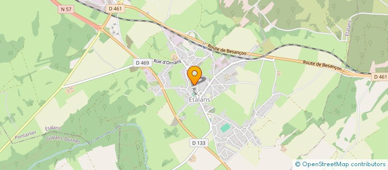localisation de l'entreprise MOREL ELECTRICITE à ETALANS