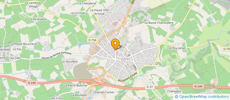 localisation de l'entreprise MOREL FRERES  VALLET