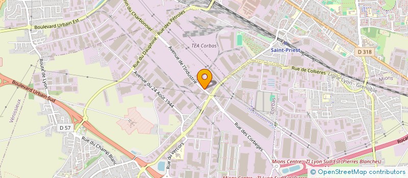 localisation de l'entreprise MOREL FRERES à CORBAS