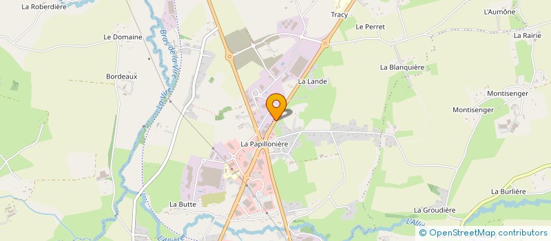 localisation de l'entreprise MOREL FRERES  VIRE NORMANDIE