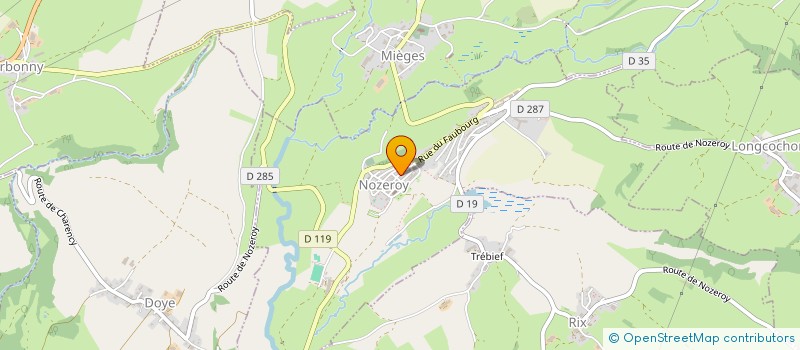 localisation de l'entreprise MOREL HORLOGERIE  NOZEROY